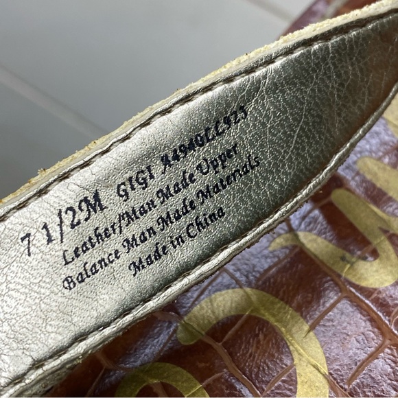 Sam Edelman Gigi Sandals Snakeskin Women's Size 7.5 Shoes M Cheetah Animal Print - Picture 10 of 10